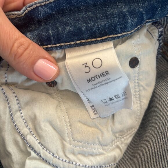 MOTHER Superior High Waisted Rider Skimp in Playing with Scissors size 30 - Picture 11 of 13